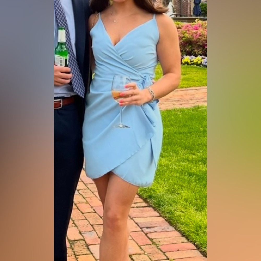 Light blue mini dress